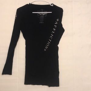 Long sleeve V neck sweater